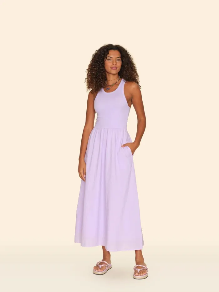 XRENA Lavender Bloom Flynn Dress Women Dresses XRENA Lavender Bloom Flynn Dress Women Dresses