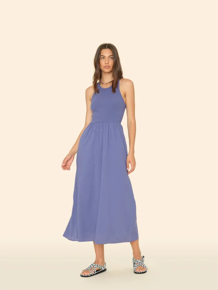 XRENA Marlin Blue Flynn Dress Women Dresses
