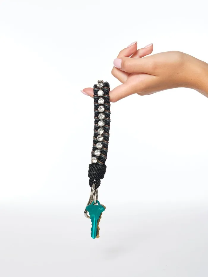 XRENA MY BOB Black Rhinestone Key Ring Women Accessories XRENA MY BOB Black Rhinestone Key Ring Women Accessories