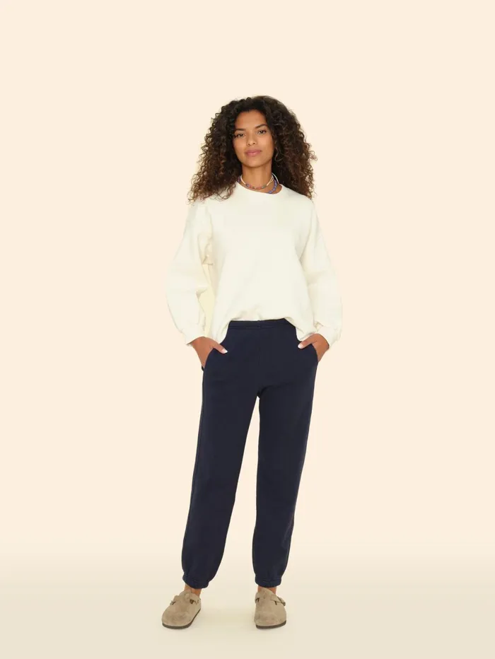 XRENA Navy Davis Sweatpant Women Sweats and Tees