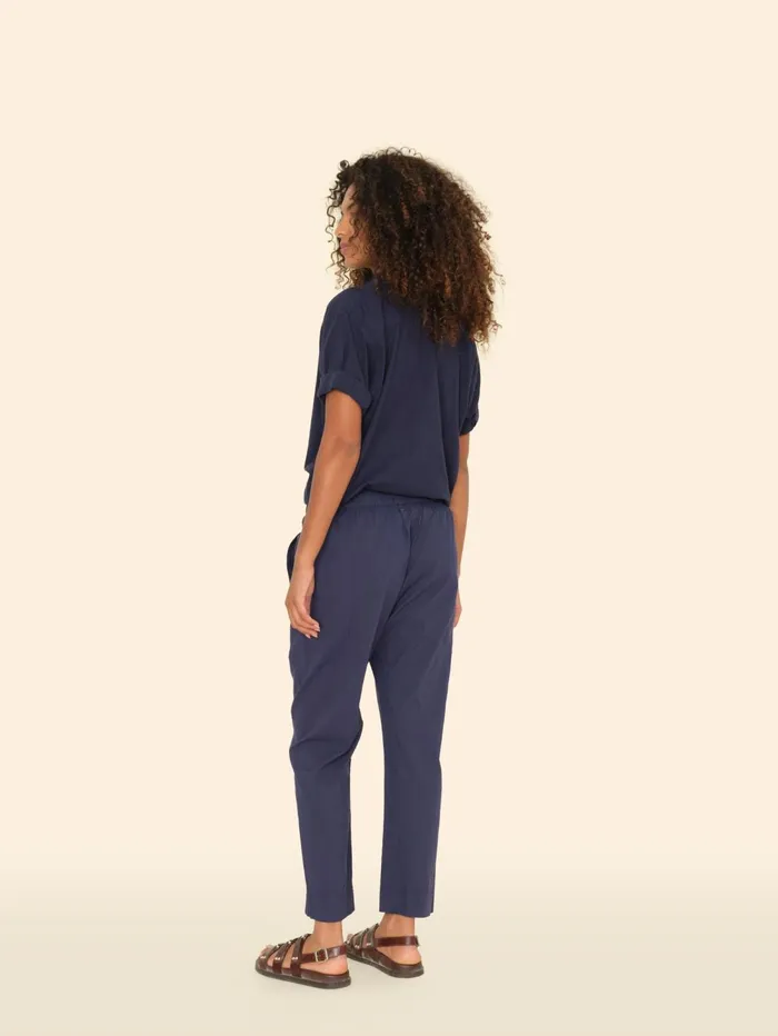 XRENA Navy Draper Pant Women Pants and Jumpsuits XRENA Navy Draper Pant Women Pants and Jumpsuits