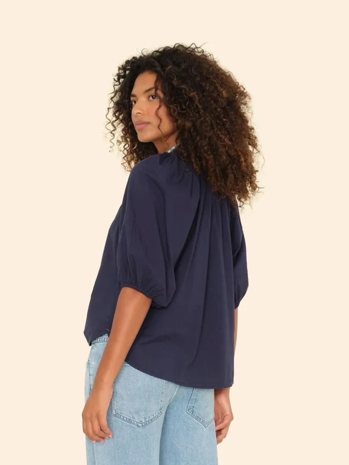 XRENA Navy Jules Top Women Tops XRENA Navy Jules Top Women Tops