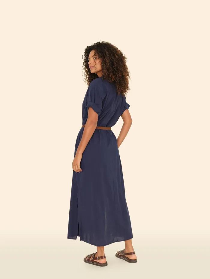 XRENA Navy Linnet Dress Women Dresses XRENA Navy Linnet Dress Women Dresses