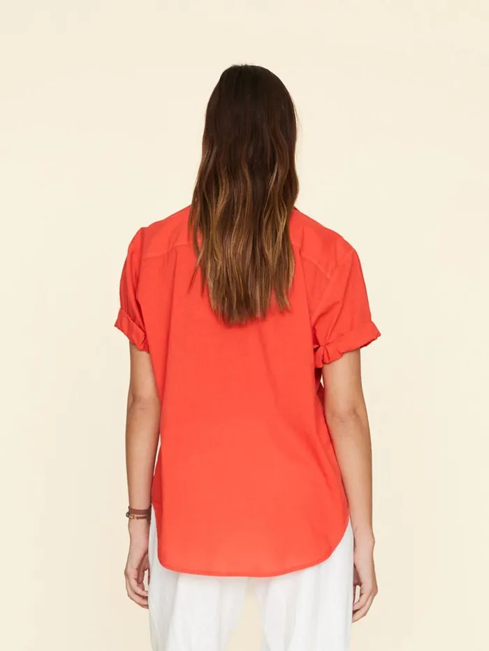 XRENA Orange Sunset Channing Shirt Women Shirts XRENA Orange Sunset Channing Shirt Women Shirts