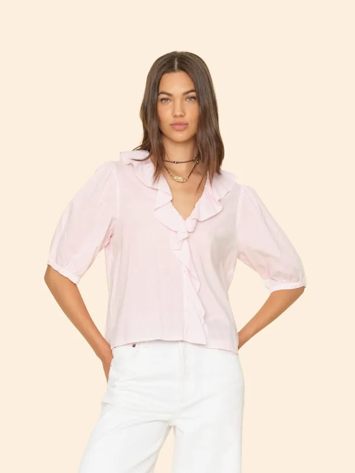 XRENA Pink Dew Caspia Top Women Tops