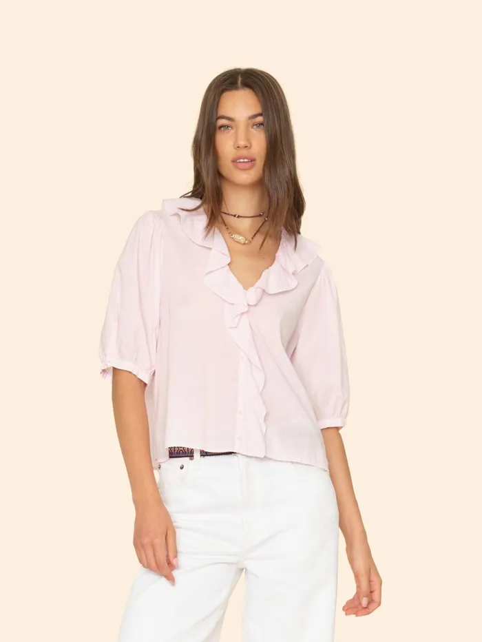 XRENA Pink Dew Caspia Top Women Tops