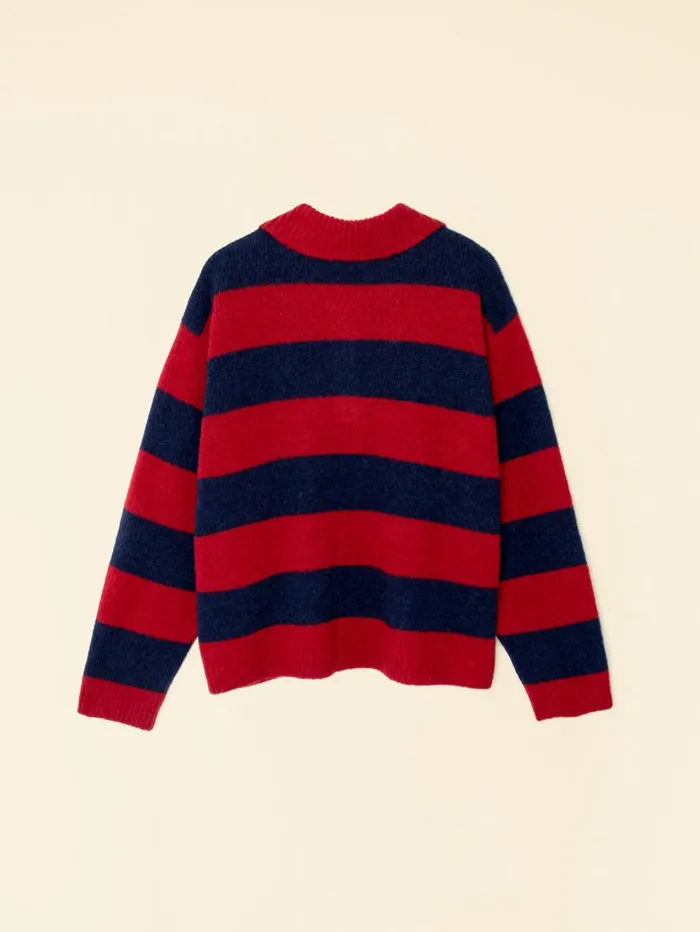 XRENA Red Blue Benton Sweater Women Sweaters and Jackets XRENA Red Blue Benton Sweater Women Sweaters and Jackets