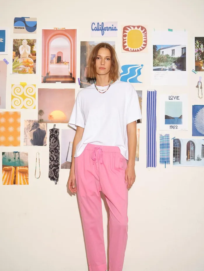 XRENA Rose Pink Draper Pant Women Pants and Jumpsuits XRENA Rose Pink Draper Pant Women Pants and Jumpsuits