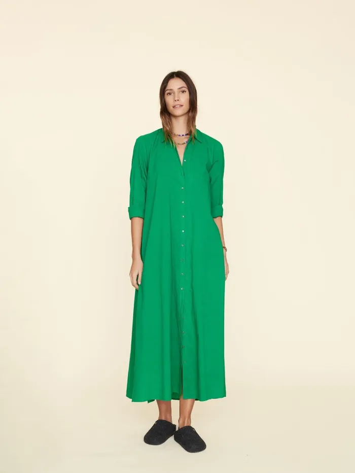 XRENA Sea Green Boden Dress Women Dresses