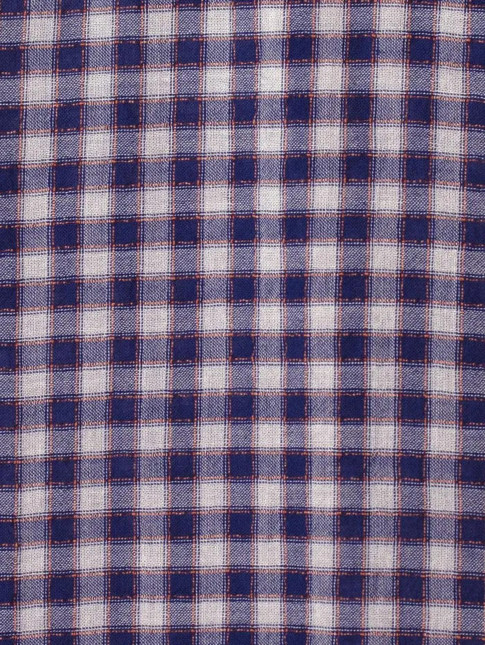 XRENA Stone Blue Caspian Plaid Top Women Tops XRENA Stone Blue Caspian Plaid Top Women Tops