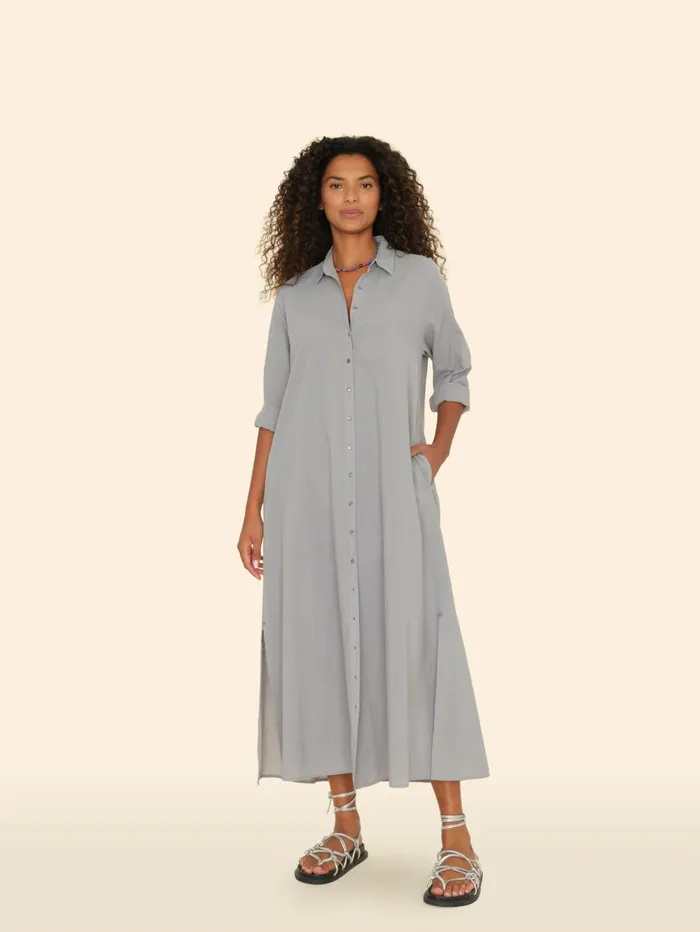 XRENA Stone Grey Boden Dress Women Dresses