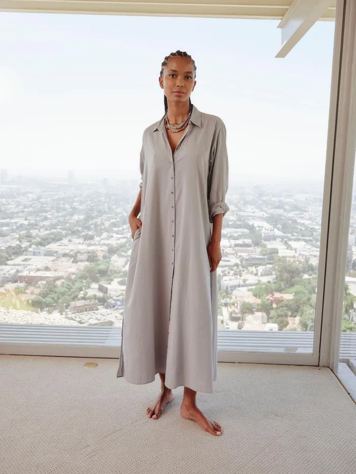 XRENA Stone Grey Boden Dress Women Dresses XRENA Stone Grey Boden Dress Women Dresses