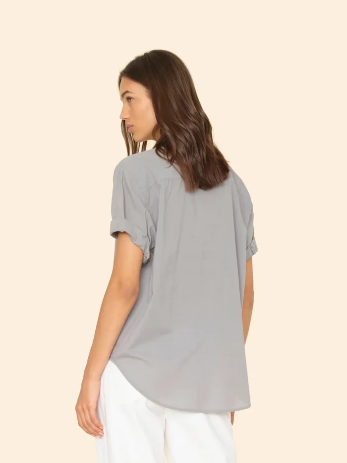 XRENA Stone Grey Channing Shirt Women Shirts XRENA Stone Grey Channing Shirt Women Shirts