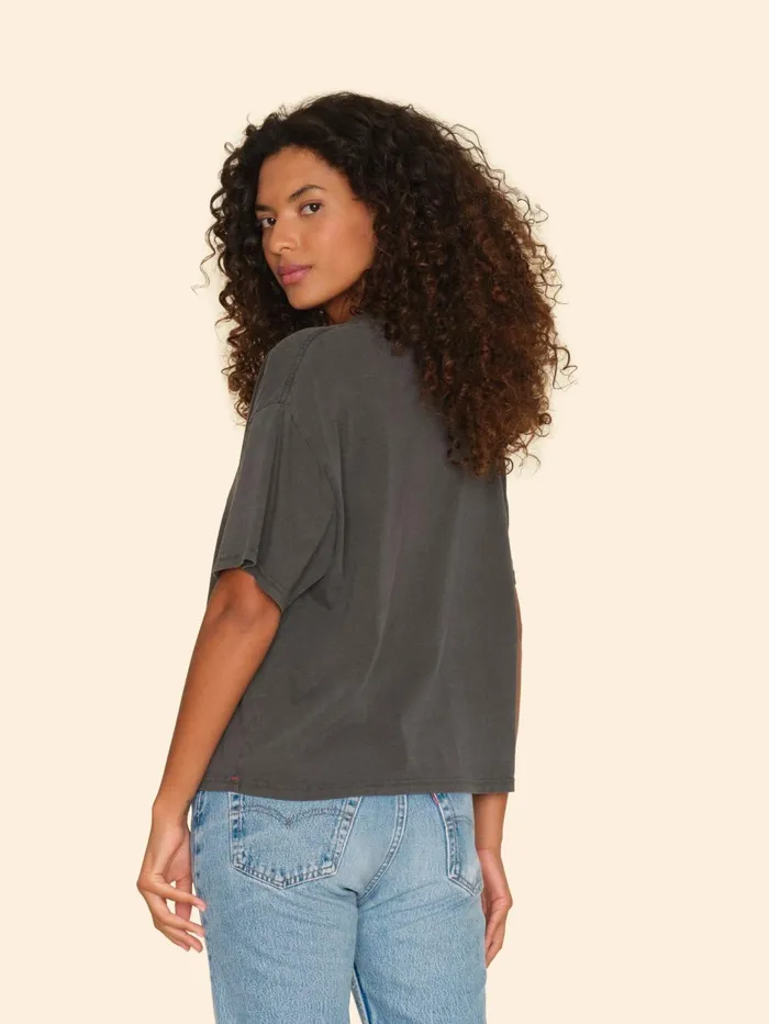 XRENA Vintage Black Palmer Tee Women Sweats and Tees XRENA Vintage Black Palmer Tee Women Sweats and Tees