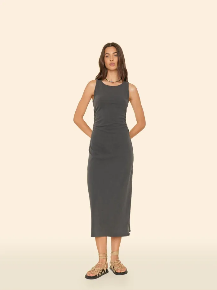 XRENA Vintage Black Pia Dress Women Dresses