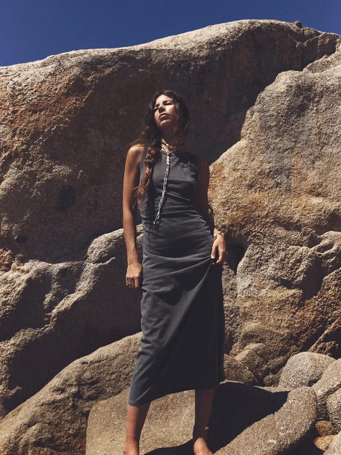 XRENA Vintage Black Pia Dress Women Dresses XRENA Vintage Black Pia Dress Women Dresses