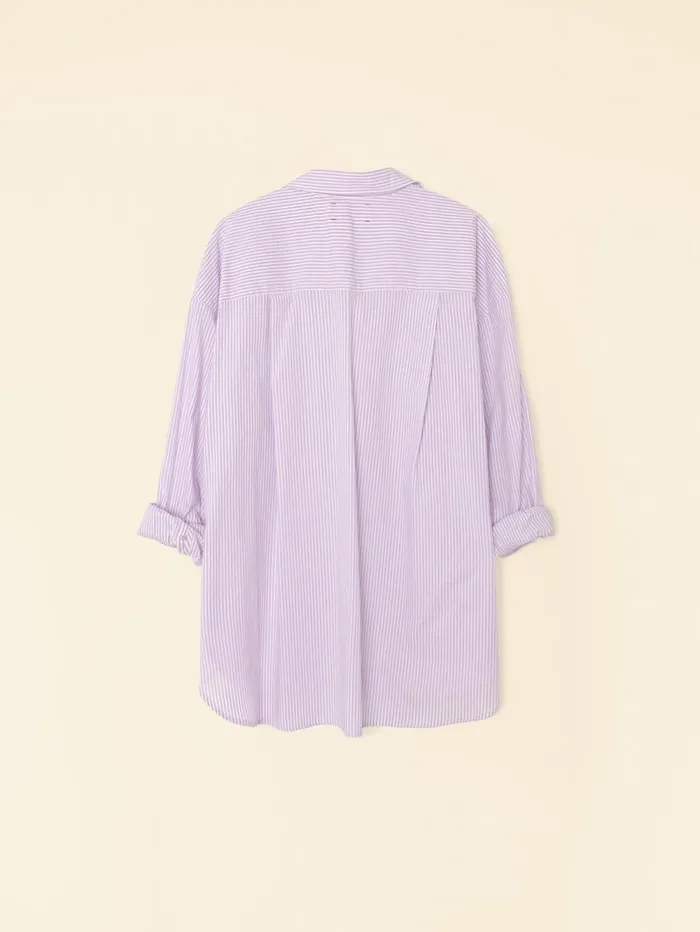 XRENA Violet White Sydney Shirt Women Shirts XRENA Violet White Sydney Shirt Women Shirts