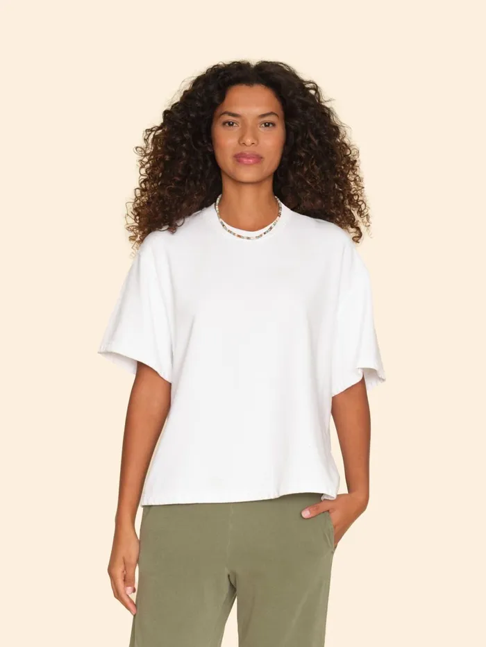 XRENA White Andye Sweatshirt Women Sweats and Tees