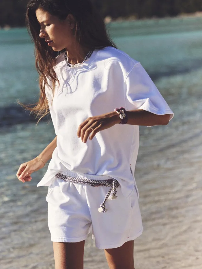 XRENA White Andye Sweatshirt Women Sweats and Tees