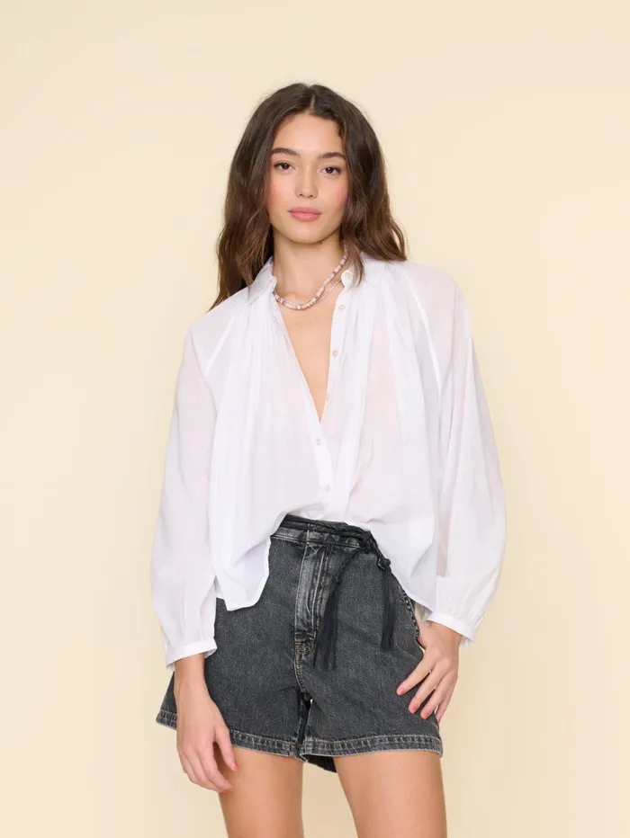 XRENA White Fabienne Shirt Women Shirts