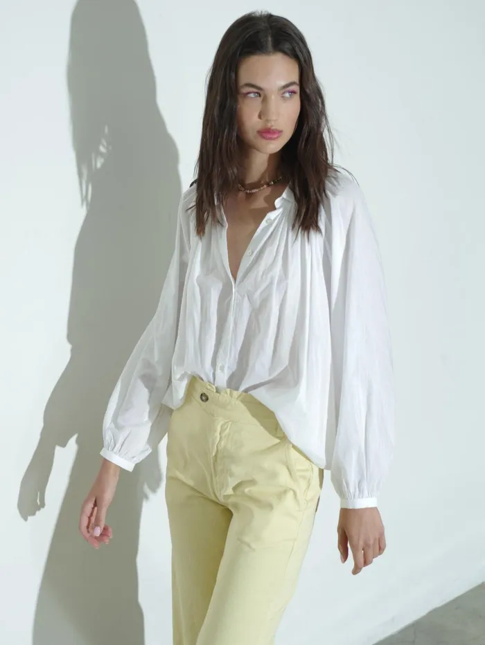 XRENA White Fabienne Shirt Women Shirts XRENA White Fabienne Shirt Women Shirts