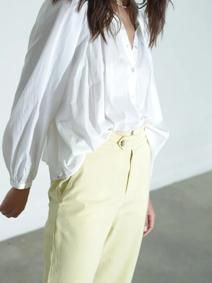 XRENA White Fabienne Shirt Women Shirts XRENA White Fabienne Shirt Women Shirts