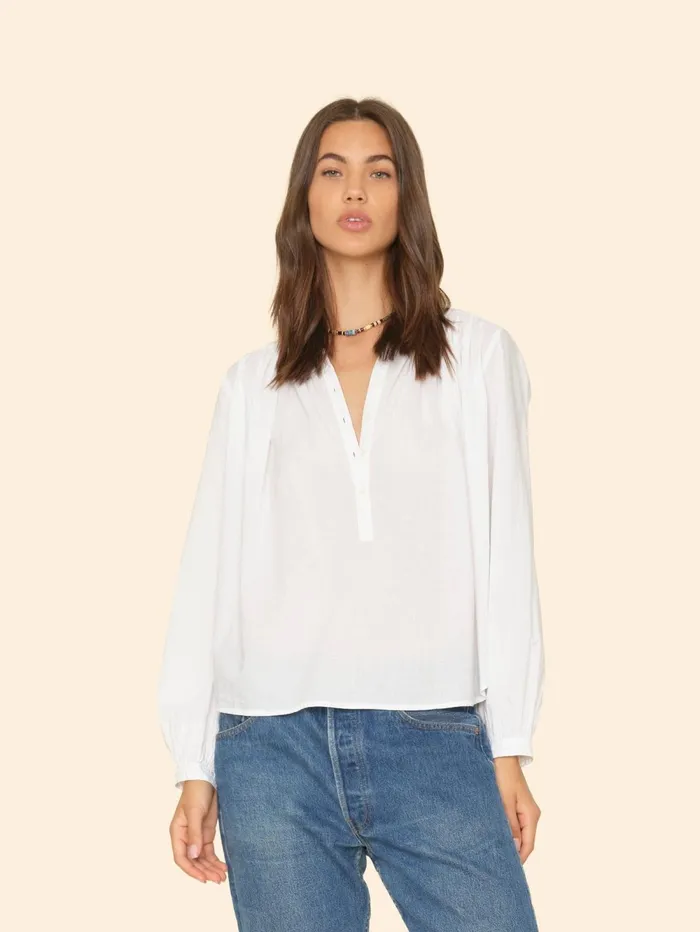 XRENA White Hennessy Top Women Tops