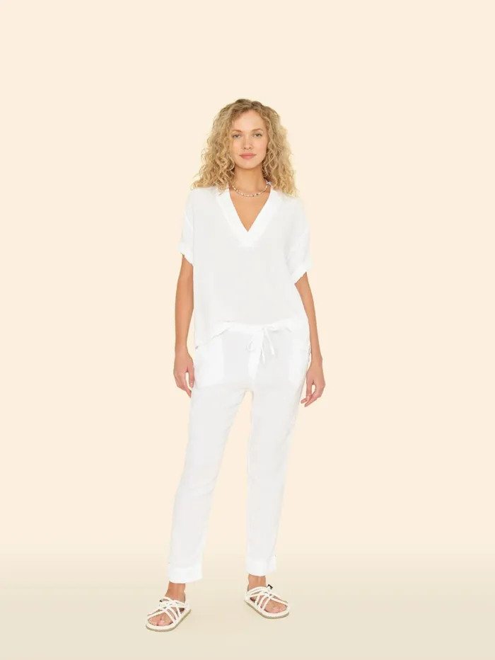 XRENA White Jordyn Pant Women Pants and Jumpsuits XRENA White Jordyn Pant Women Pants and Jumpsuits