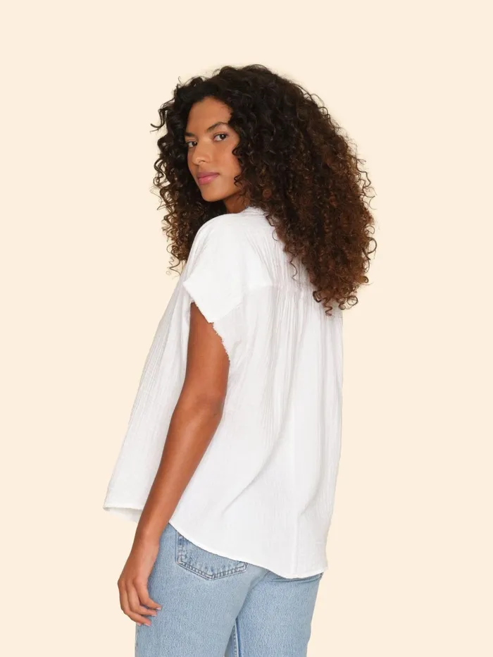 XRENA White Kane Top Women Tops XRENA White Kane Top Women Tops