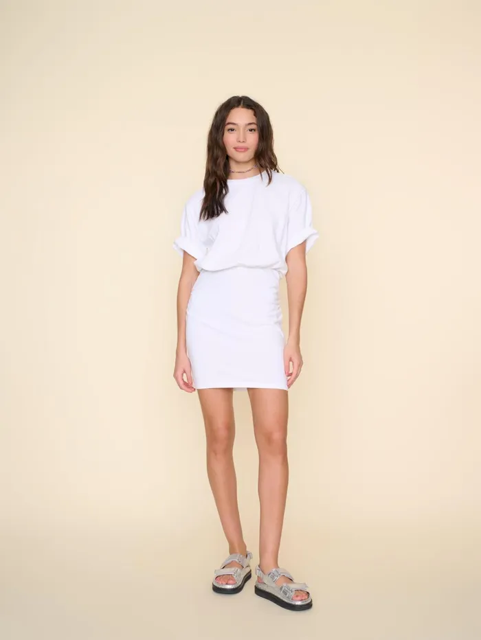 XRENA White Lexa Dress Women Dresses