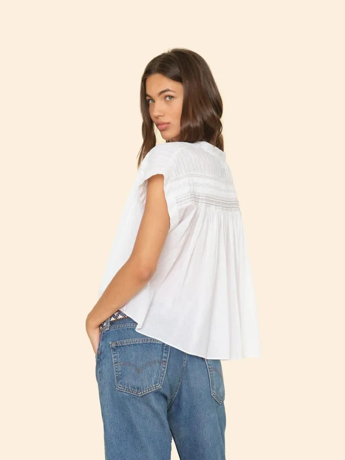 XRENA White Luane Top Women Tops XRENA White Luane Top Women Tops