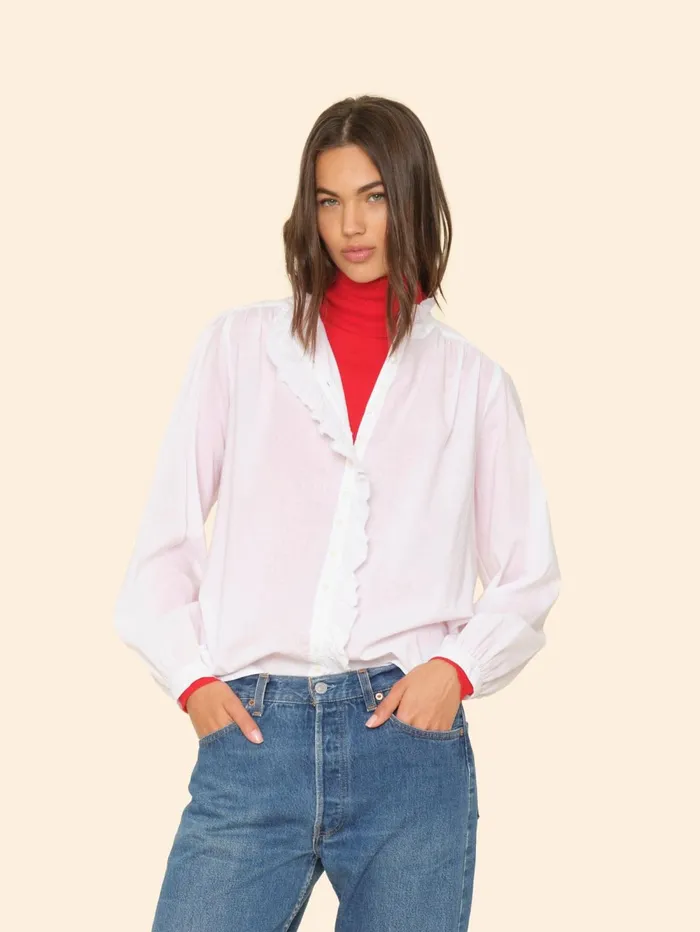 XRENA White Nicholson Shirt Women Shirts XRENA White Nicholson Shirt Women Shirts