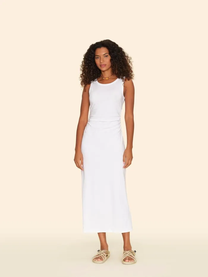 XRENA White Pia Dress Women Dresses