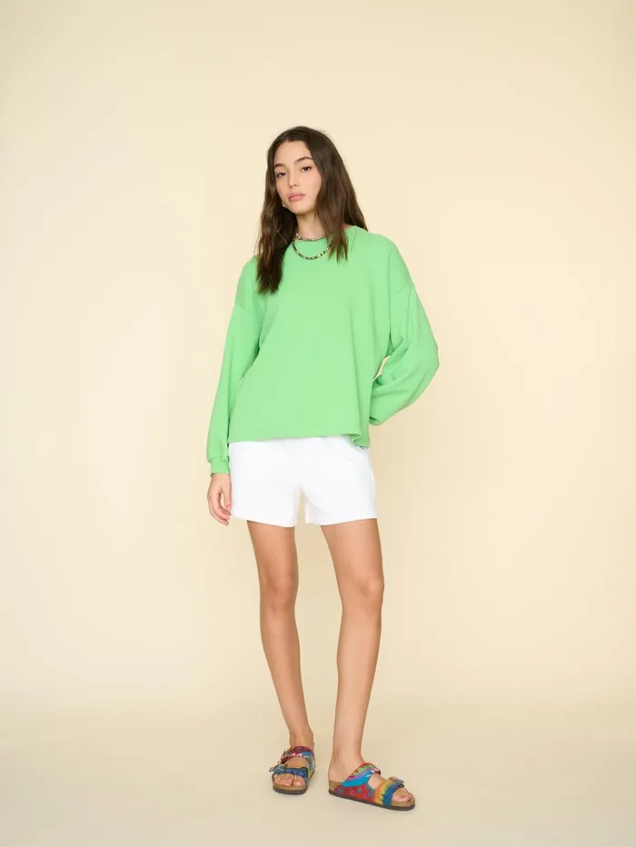 XRENA White Shayne Short Women Shorts