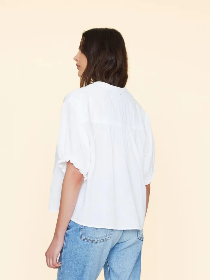 XRENA White Taye Top Women Tops