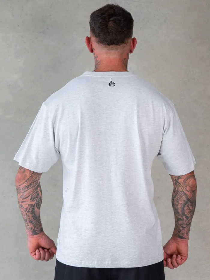 You Vs You Oversized TShirt 8211 Snow Marl Men Ryderwear TShirts