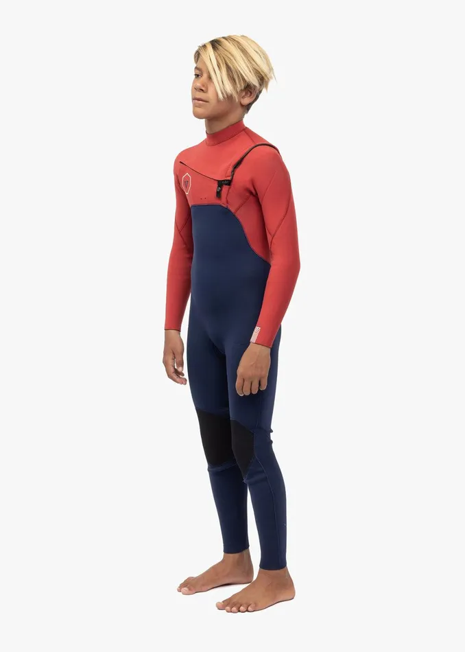 Youth Vissla 7 Seas 32 Boys Chest Zip Full Suit Rusty Red Youth Vissla 7 Seas 32 Boys Chest Zip Full Suit Rusty Red