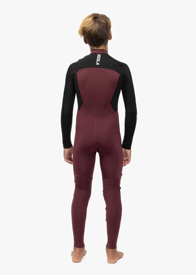 Youth Vissla 7 Seas Boys 43 Bolt Full Chest Zip Wetsuit Wine Youth Vissla 7 Seas Boys 43 Bolt Full Chest Zip Wetsuit Wine