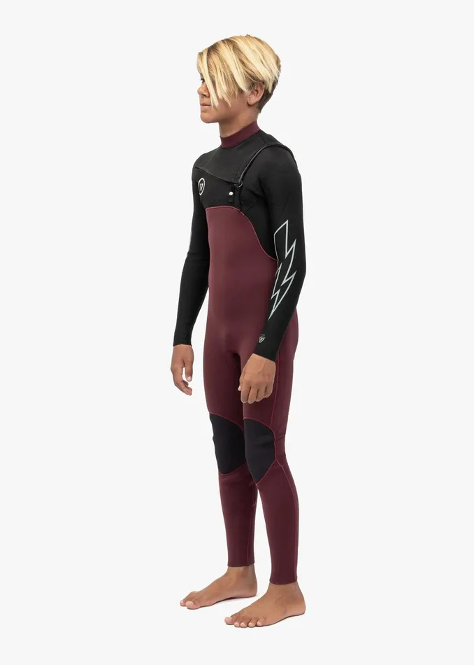 Youth Vissla 7 Seas Boys 43 Bolt Full Chest Zip Wetsuit Wine Youth Vissla 7 Seas Boys 43 Bolt Full Chest Zip Wetsuit Wine