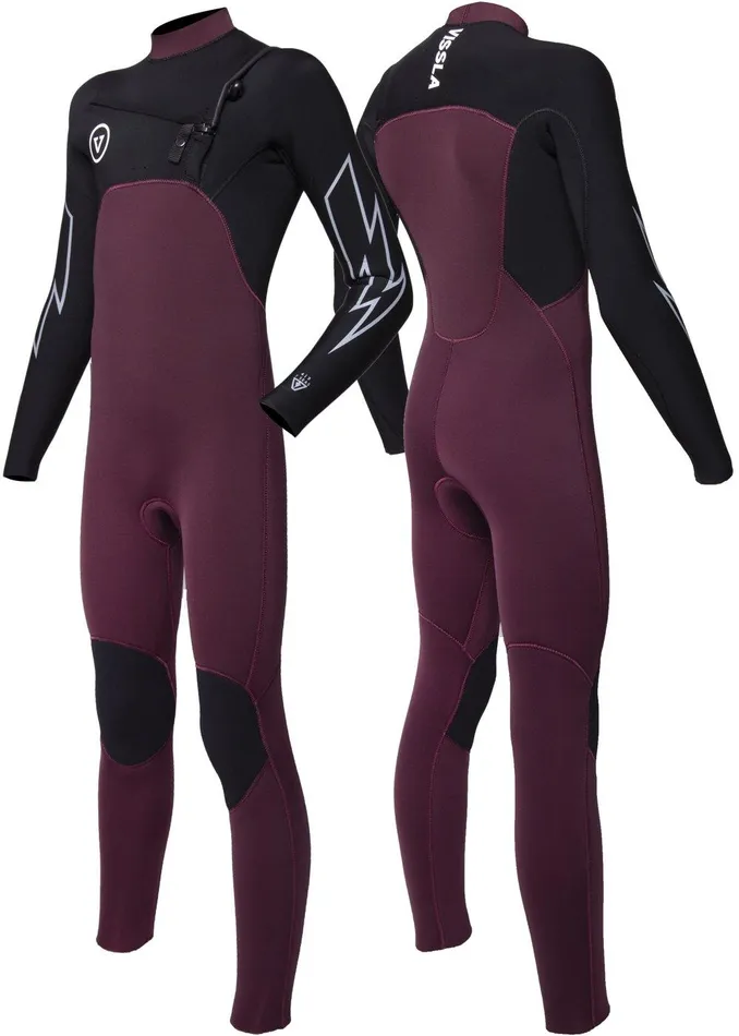 Youth Vissla 7 Seas Boys 43 Bolt Full Chest Zip Wetsuit Wine Youth Vissla 7 Seas Boys 43 Bolt Full Chest Zip Wetsuit Wine