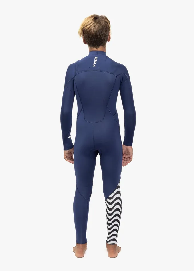 Youth Vissla 7 Seas Boys 43 Full Chest Zip Wetsuit Naval Youth Vissla 7 Seas Boys 43 Full Chest Zip Wetsuit Naval