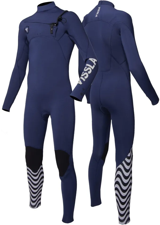 Youth Vissla 7 Seas Boys 43 Full Chest Zip Wetsuit Naval Youth Vissla 7 Seas Boys 43 Full Chest Zip Wetsuit Naval