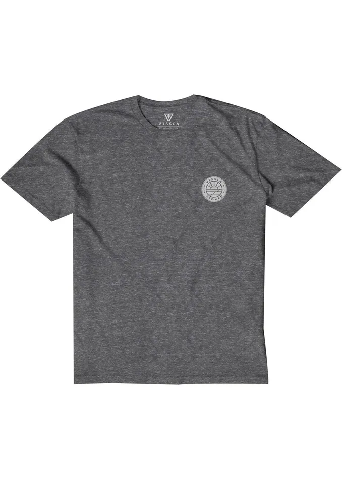 Youth Vissla Cover Up Boys Snow Tee Black Heather