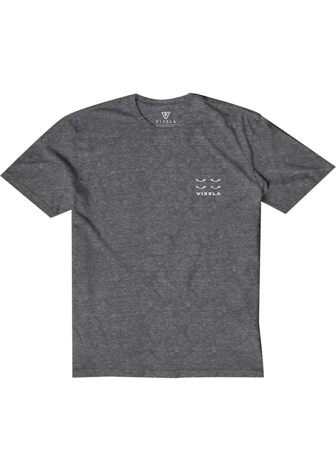 Youth Vissla Four Eyes Boys Snow Tee Black Heather