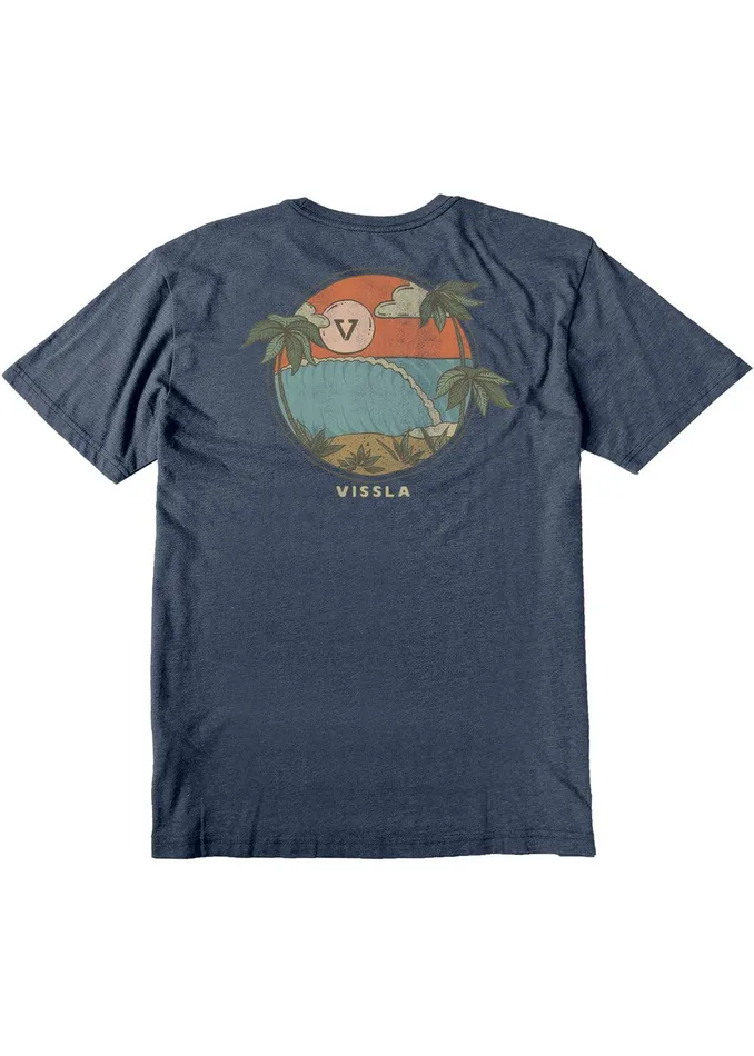 Youth Vissla Hideaway Boys Tee Navy Heather