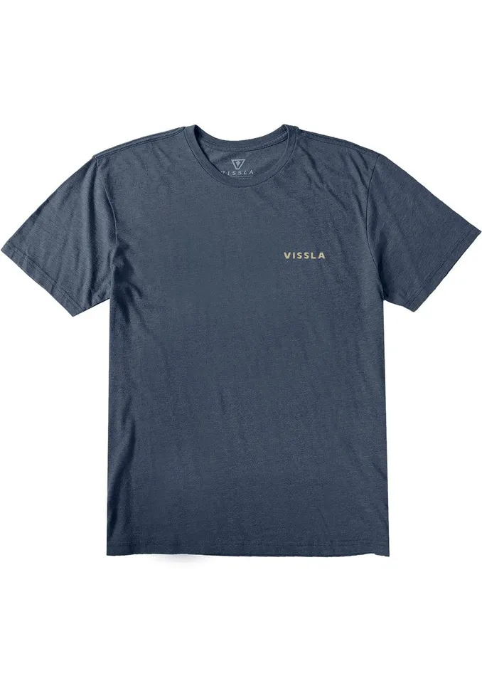 Youth Vissla Hideaway Boys Tee Navy Heather Youth Vissla Hideaway Boys Tee Navy Heather