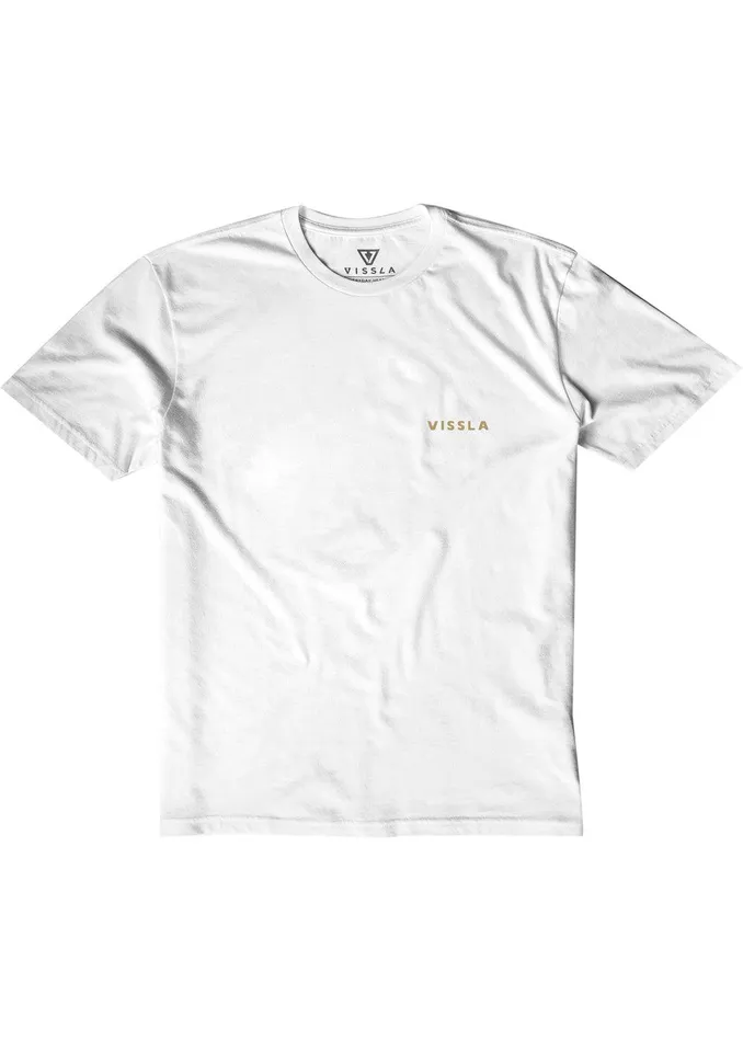 Youth Vissla Hideaway Boys Tee White Youth Vissla Hideaway Boys Tee White