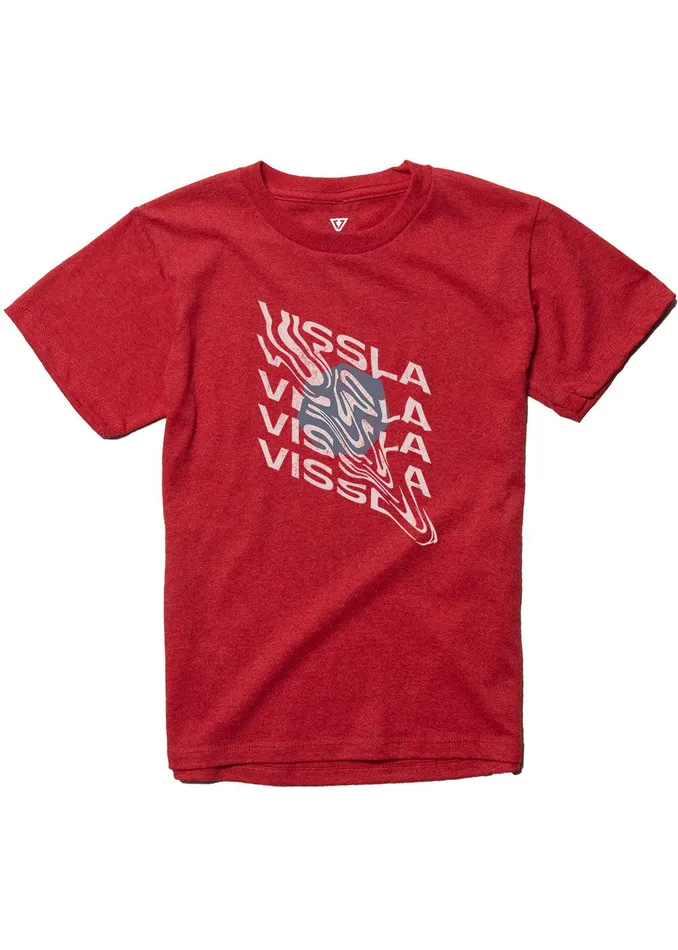 Youth Vissla Mind Melter Kids Tee Red Heather