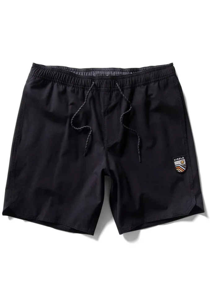 Youth Vissla Solid Sets 16034 Boys Ecolastic Black