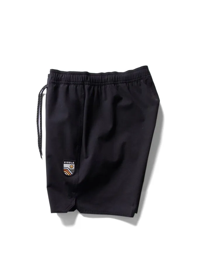 Youth Vissla Solid Sets 16034 Boys Ecolastic Black